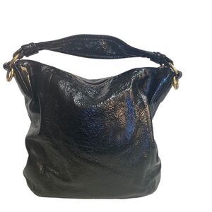 COACH Women’s Kristen Hobo Bag‎ Black Patent Leather 18013 12X13